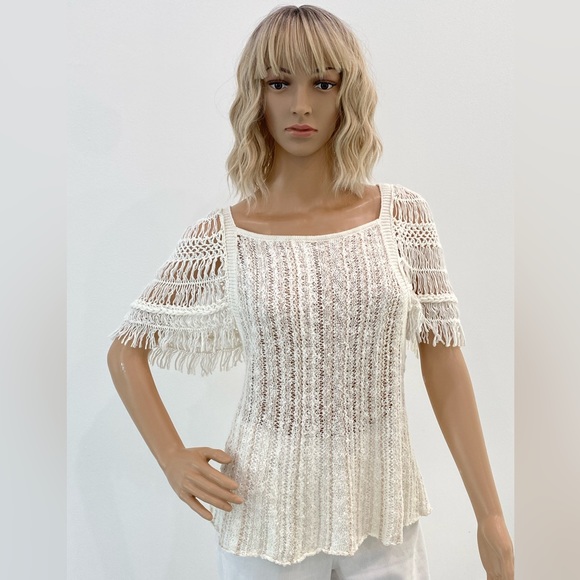 NWOT Free People Ivory Top - Picture 2 of 11